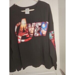Disney - Avengers - Marvel Sweatshirt Black Womens XL Long Sleeve